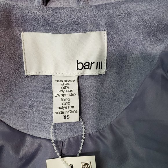 BAR III FAUX SUEDE MOTO JACKET - Picture 8 of 9